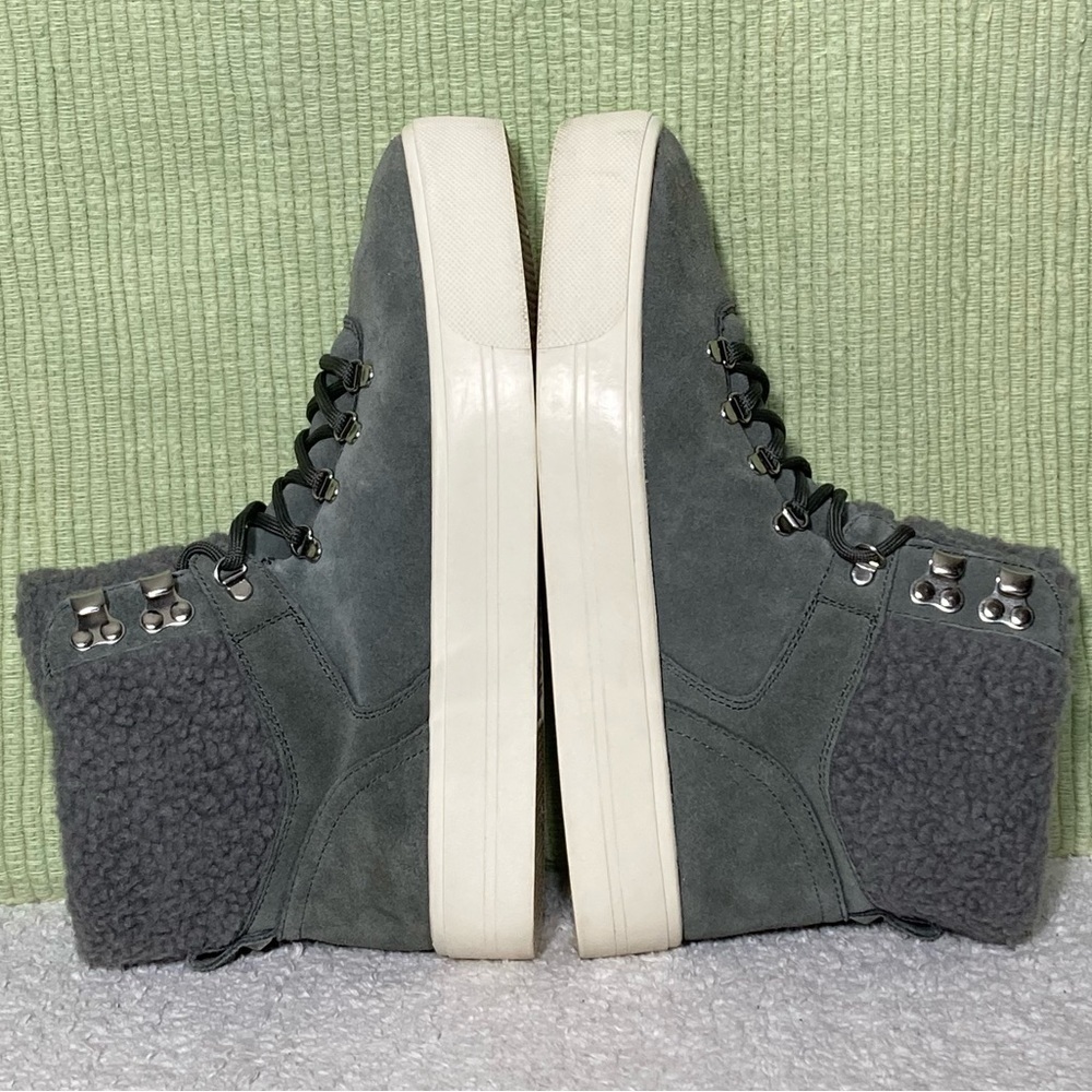 MARC FISHER Women's MFDARLEN-T Grey Suede Lined Boots Sneaker Shoes SZ 9.5M - Picture 7 of 12